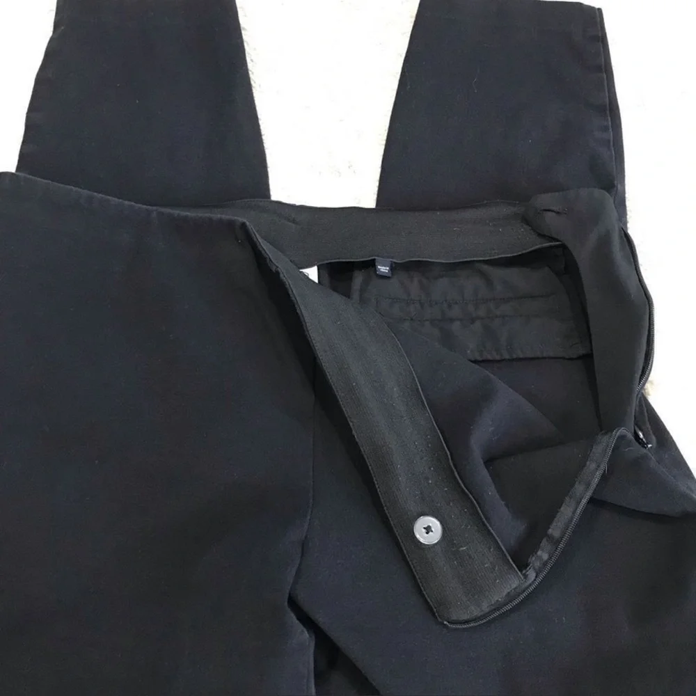 CABI Pencil Slacks Side Zip Black Size 4 #5174 EUC